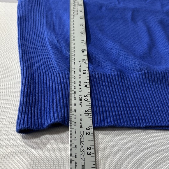 Vintage Women's Tommy Hilfiger Sweater Pullover Sweater  Blue Sz Large Crew Neck - Picture 6 of 10